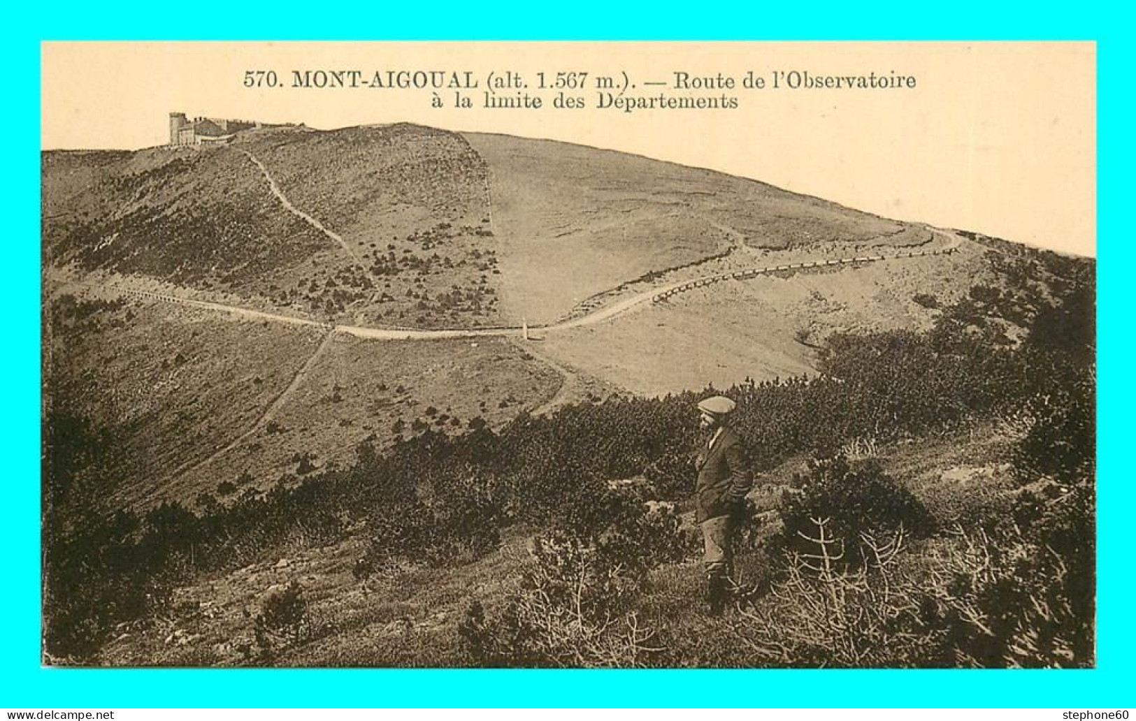 A868 / 393 30 - MONT AIGOUAL Route De L'Observatoire à La Limite Des Département - Sonstige & Ohne Zuordnung