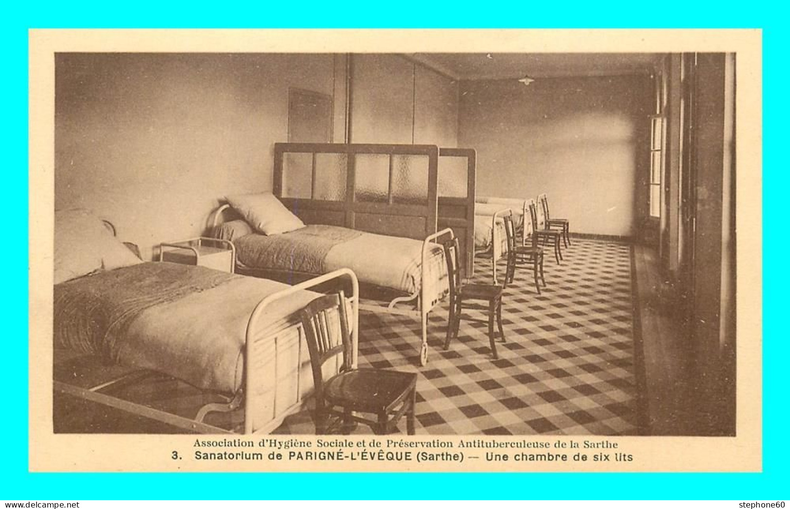 A862 / 473 72 - Sanatorium De PARIGNE L'EVEQUE Chambre De Six Lits - Autres & Non Classés