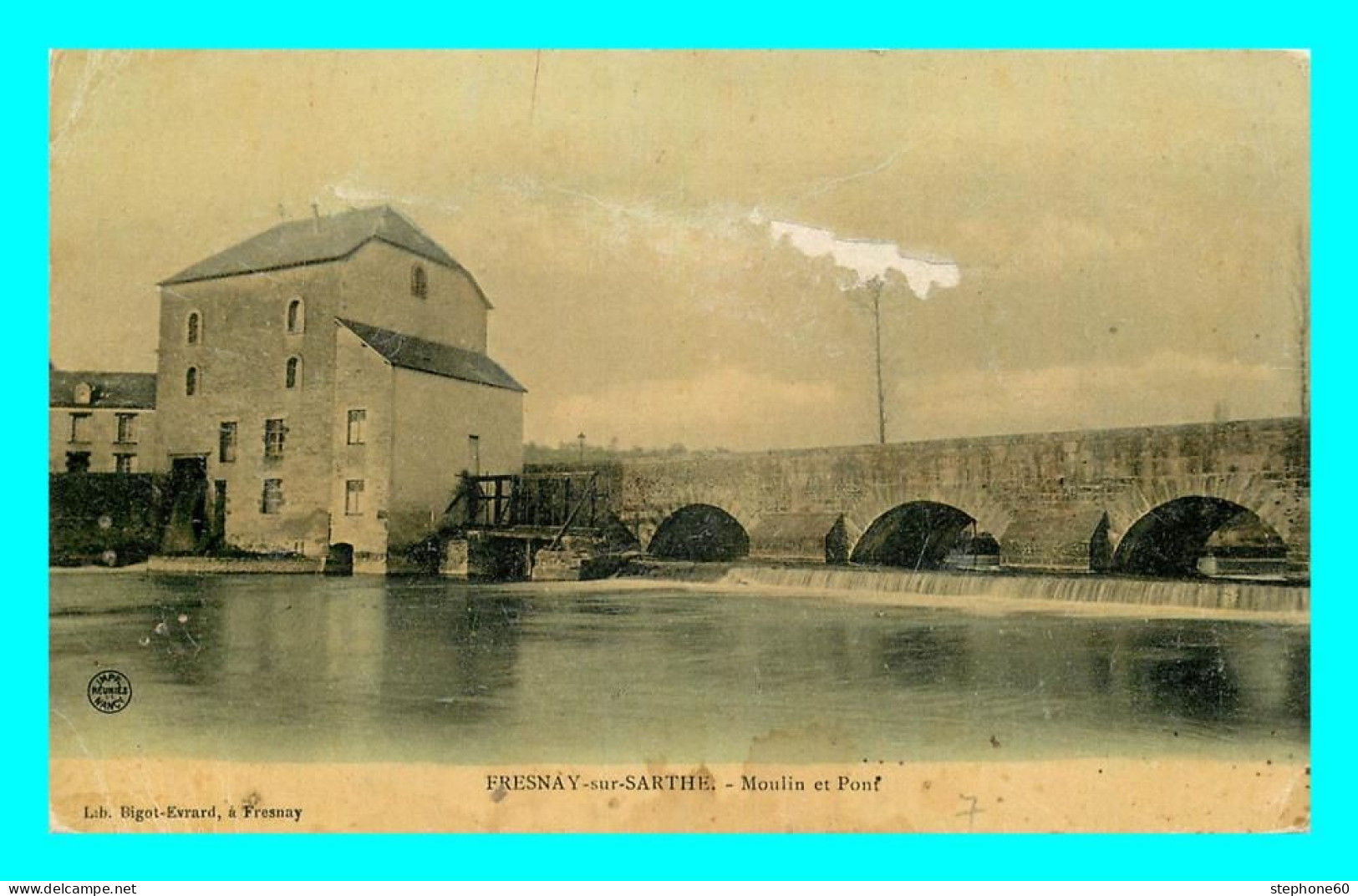 A862 / 491 72 - FRESNAY SUR SARTHE Moulin Et Pont - Andere & Zonder Classificatie