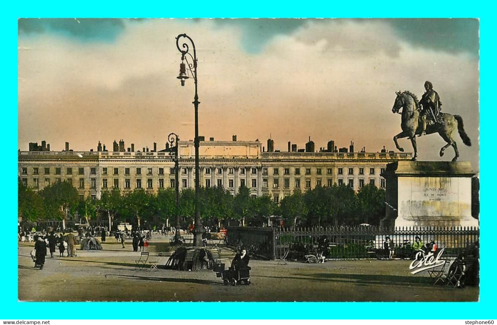 A859 / 569 69 - LYON Place Bellecourt Et Statue De Louis XIV - Sonstige & Ohne Zuordnung