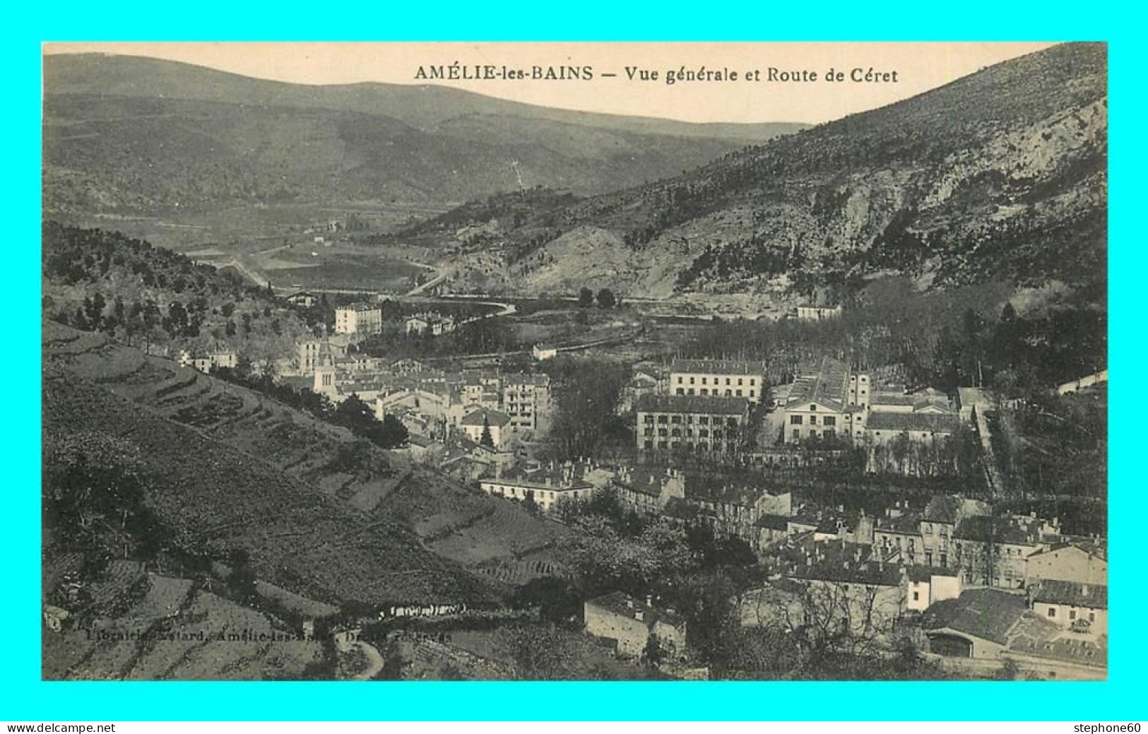 A863 / 601 66 - AMELIE LES BAINS Vue Générale Et Route De Céret - Sonstige & Ohne Zuordnung