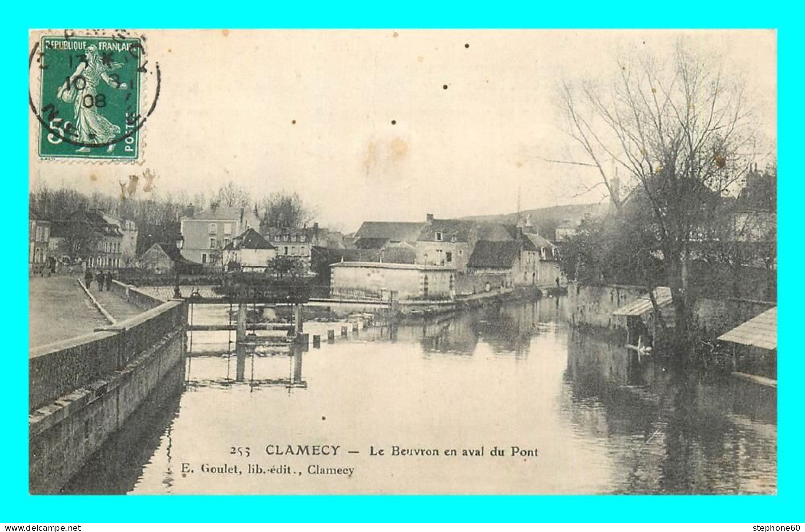 A863 / 581 58 - CLAMECY Le Beuvron En Aval Du Pont - Clamecy