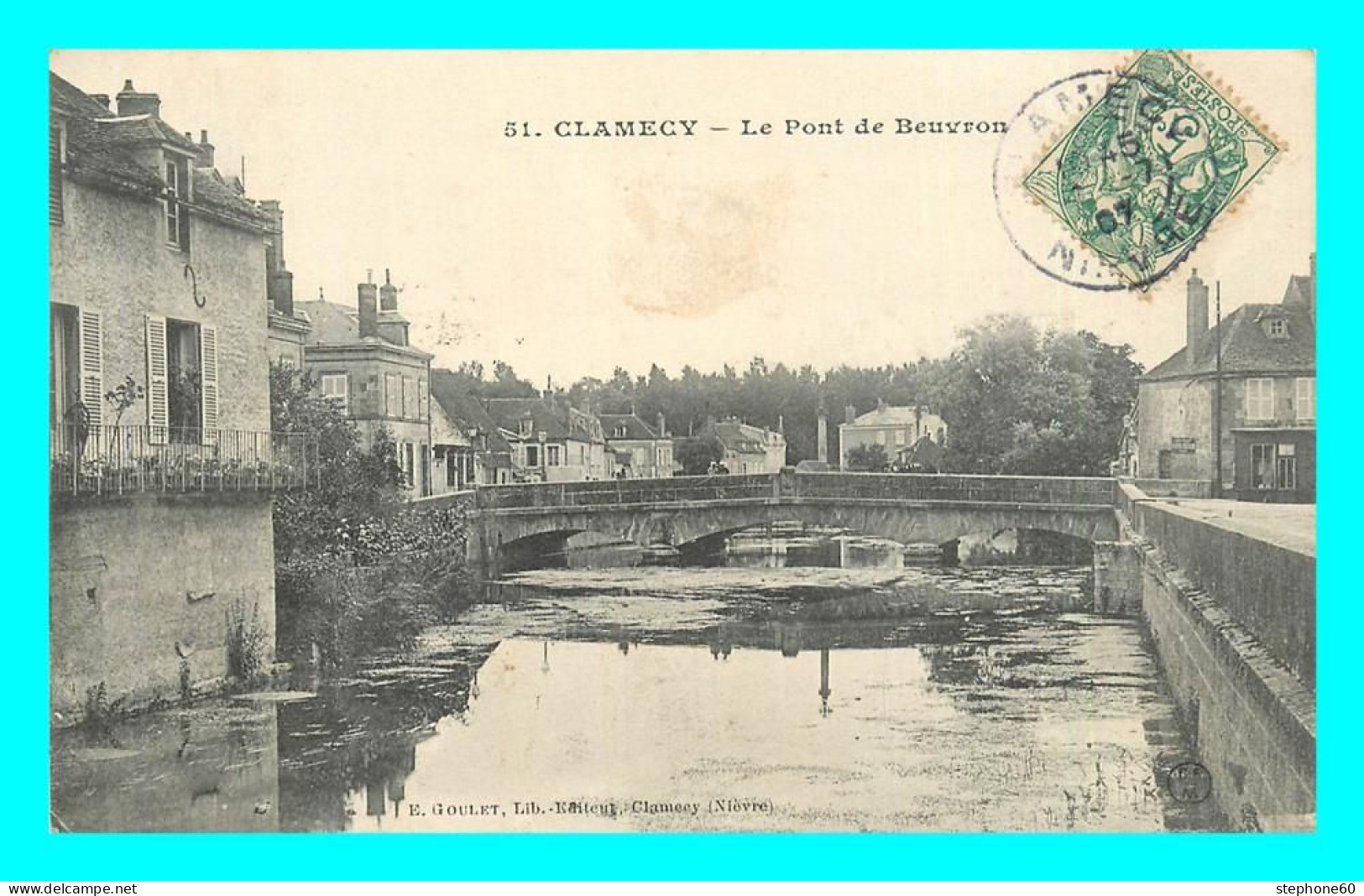 A863 / 551 58 - CLAMECY Pont De Beuvron - Clamecy