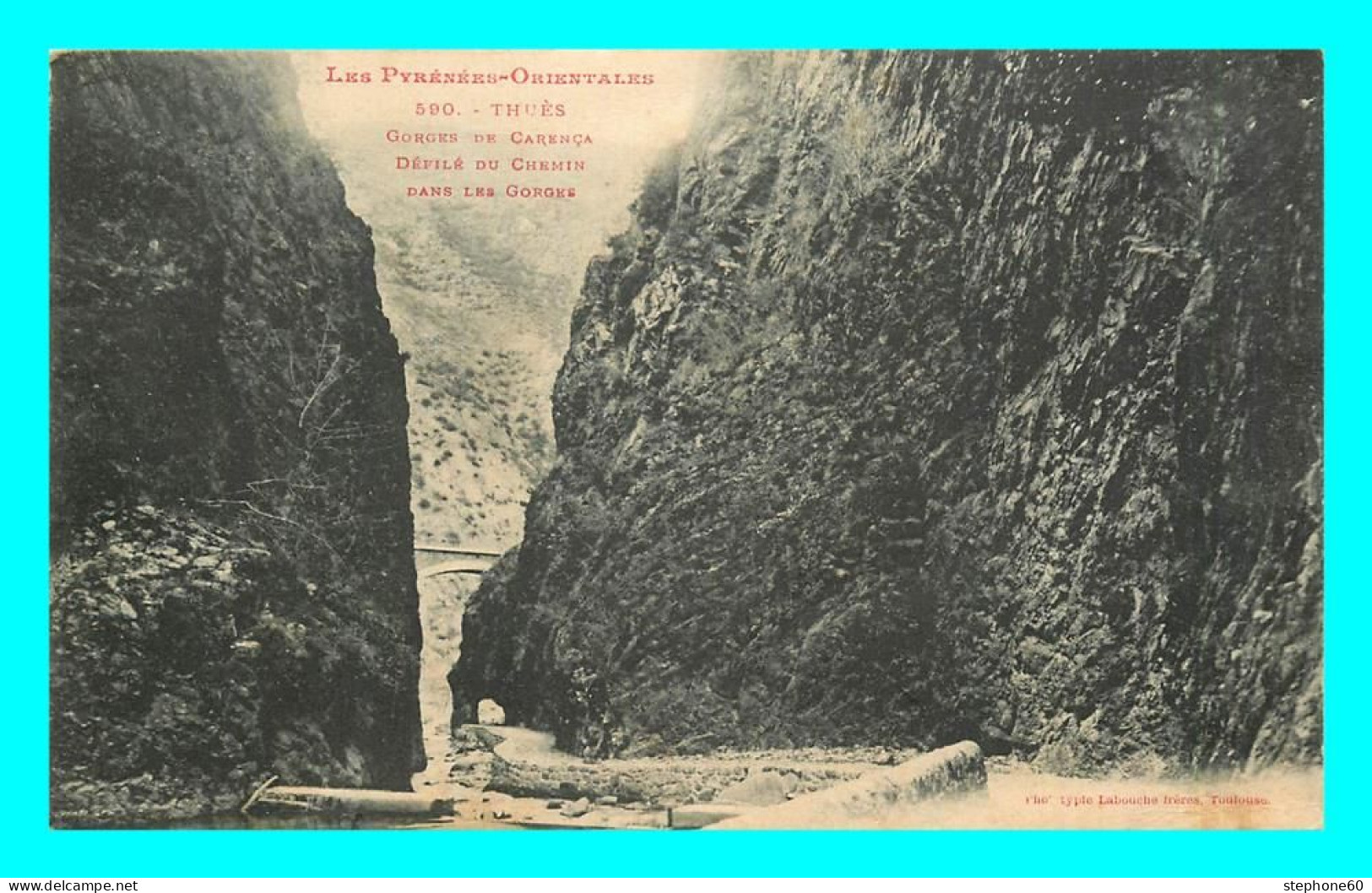 A863 / 595 66 - THUES Gorges De Carenca Défilé Du Chemin Dans Les Gorges - Sonstige & Ohne Zuordnung