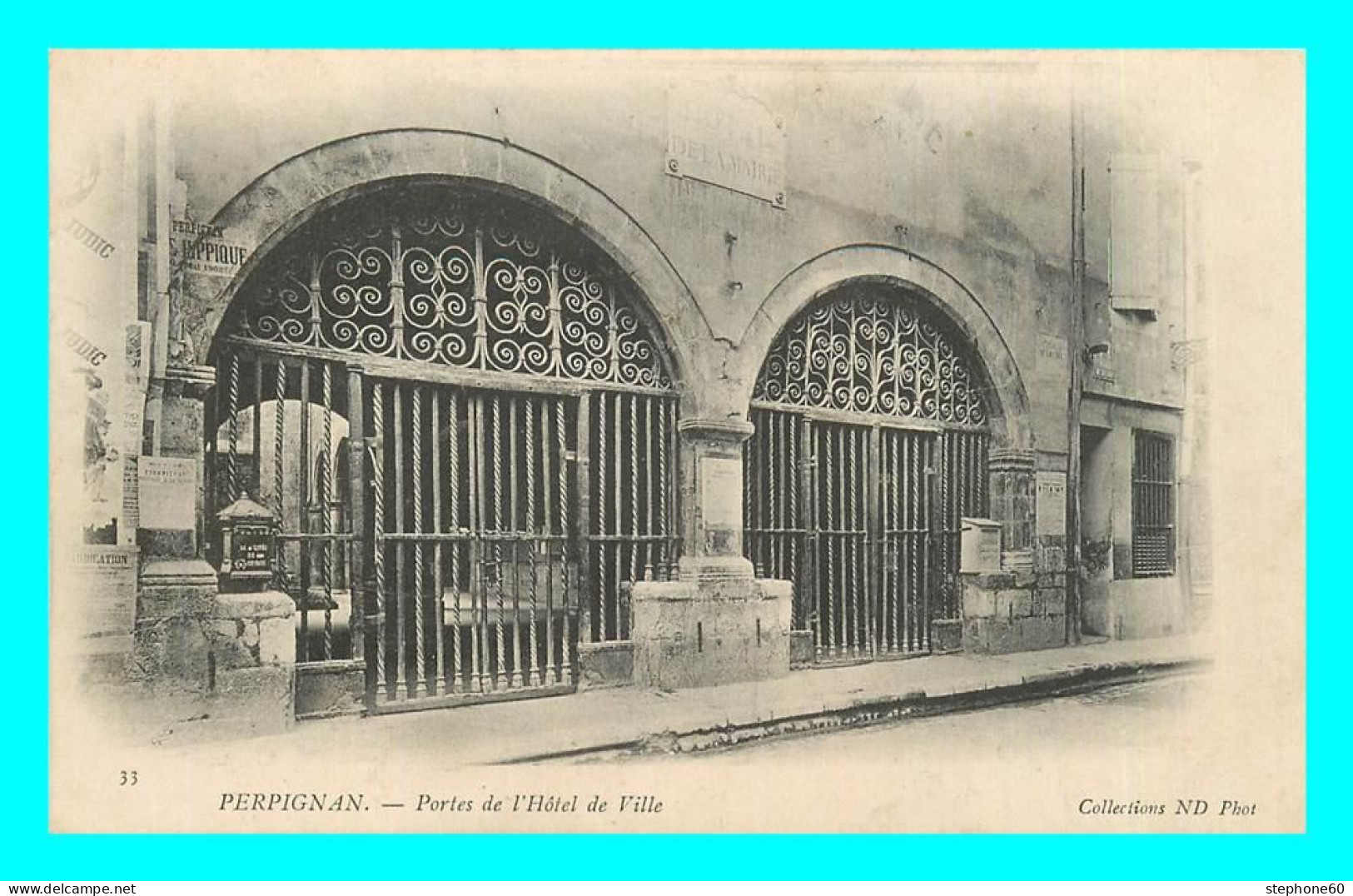 A863 / 617 66 - PERPIGNAN Portes De L'Hotel De Ville - Perpignan