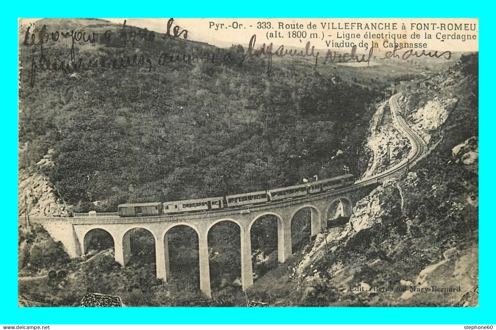 A863 / 621 66 - Ligne Electrique De La Cerdagne Viaduc De La Cabanasse ( Train ) - Sonstige & Ohne Zuordnung