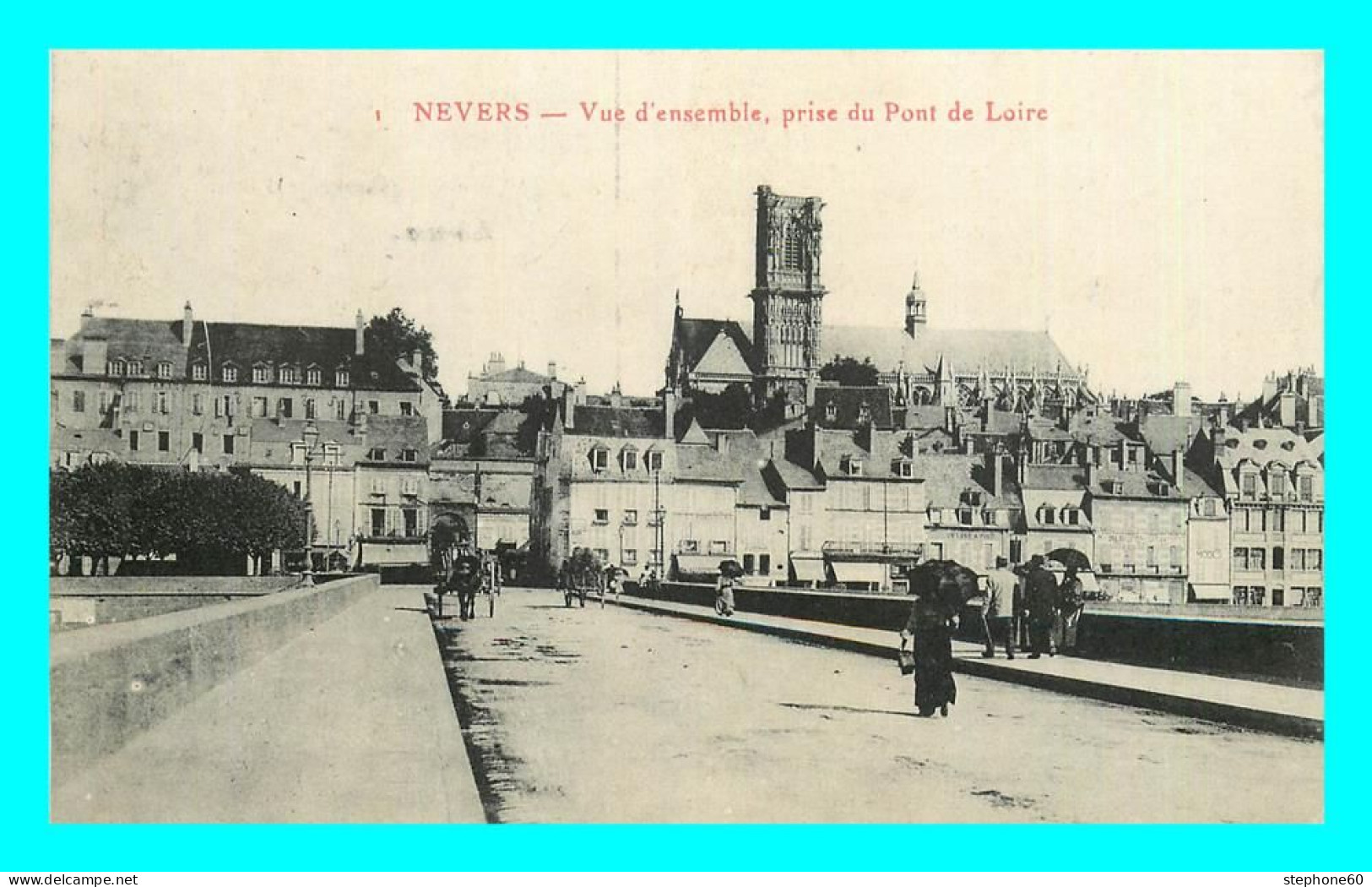 A863 / 493 58 - NEVERS Vue D'ensemble Prise Du Pont De Loire - Nevers