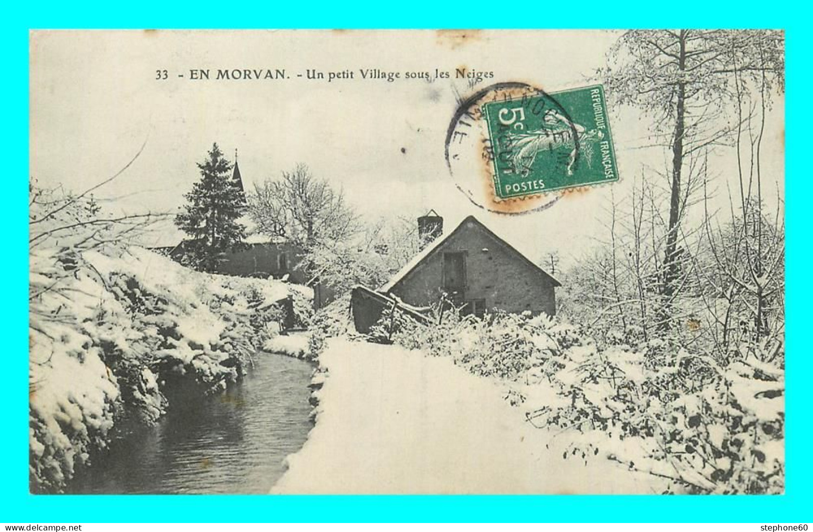 A863 / 497 58 - En Morvan Petit Village Sous Les Neiges - Altri & Non Classificati