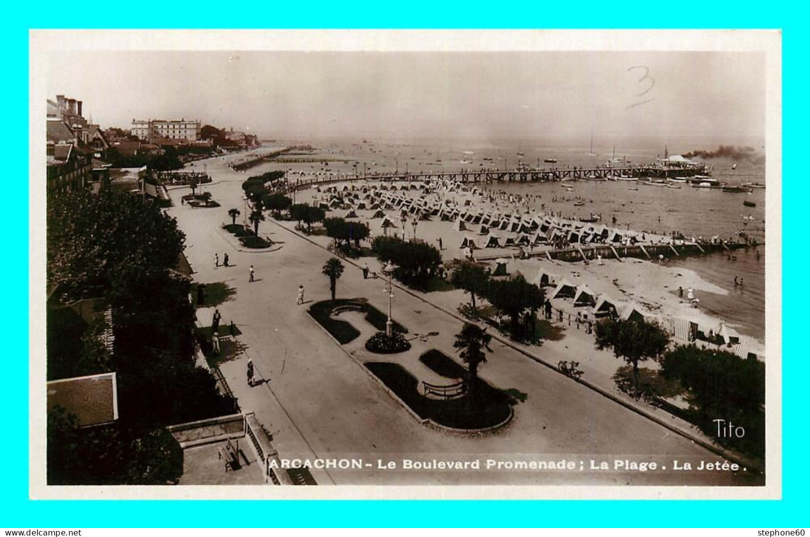 A860 / 197 33 - ARCACHON Boulevard Promenade Plage - Jetée - Arcachon