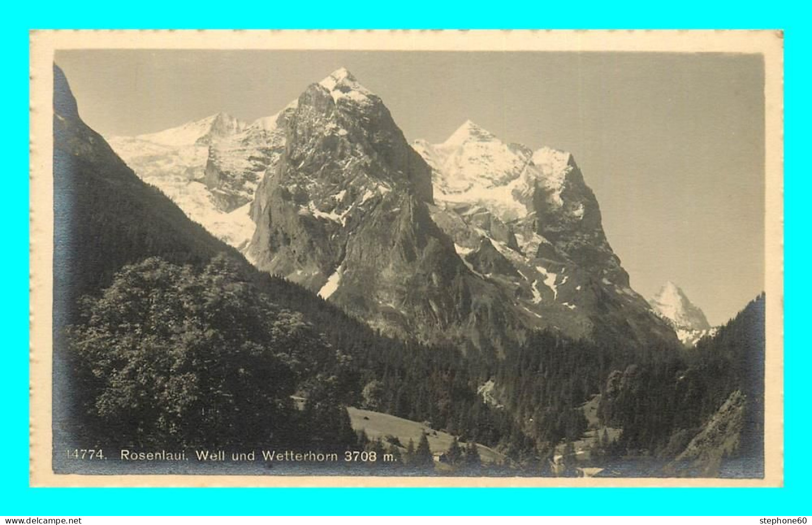 A861 / 323 Suisse ROSENLAUI Weil Und Wetterhorn - Sonstige & Ohne Zuordnung