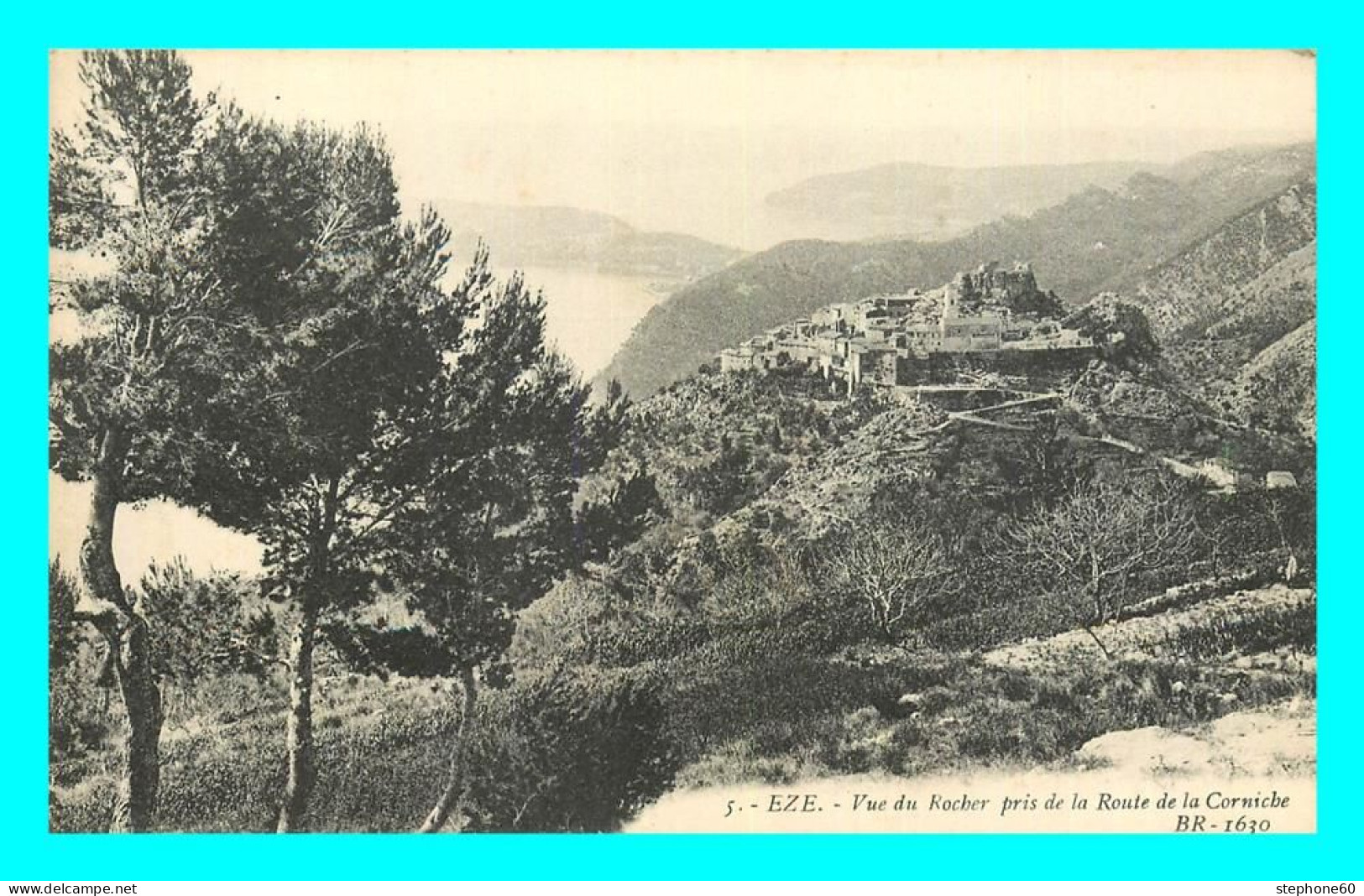 A861 / 197 06 - EZE Vue Du Rocher Pris De La Route De La Corniche - Eze