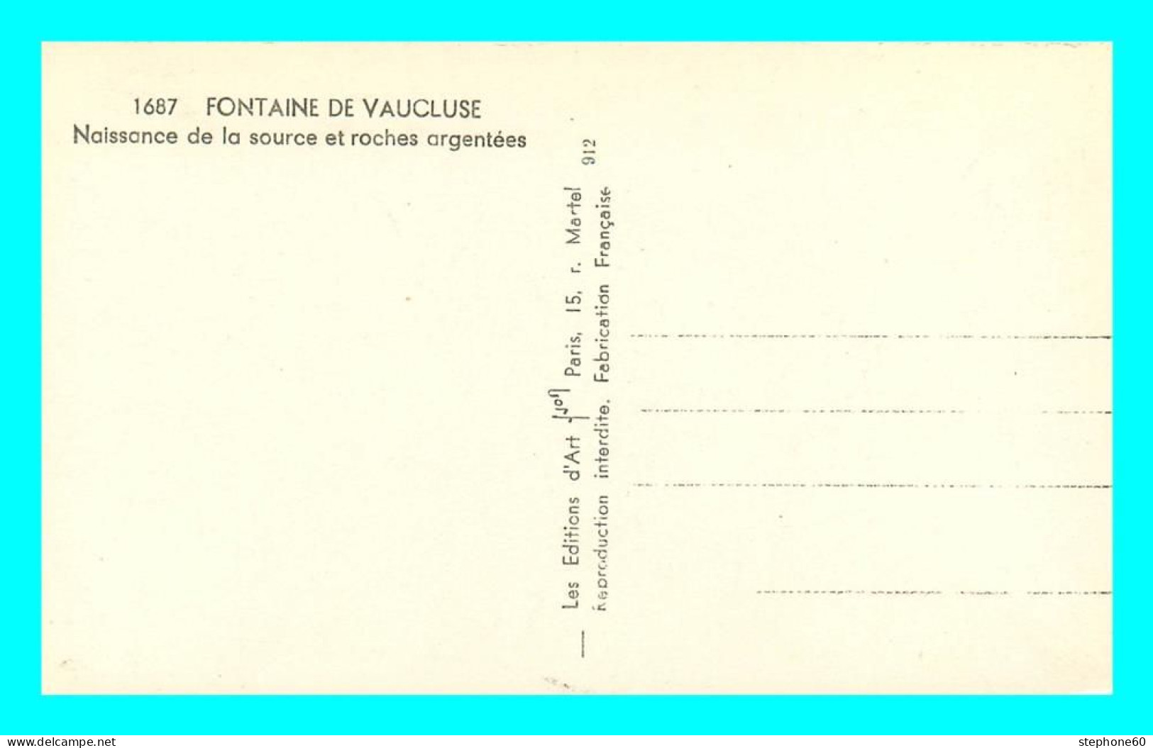 A861 / 163 84 - FONTAINE DE VAUCLUSE Naissance De La Source Et Roches Argentées - Autres & Non Classés