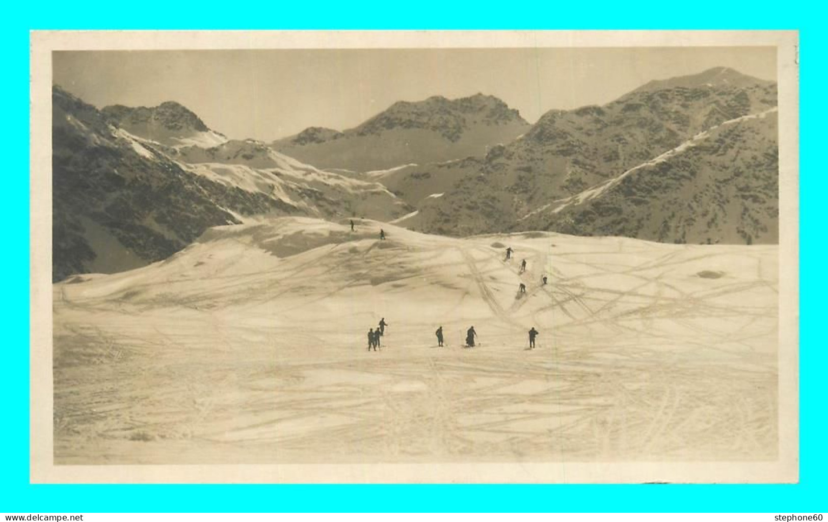 A858 / 195 SPORTS D'HIVER AROSA Skifeld Tschuggen ( Ski Skieur ) - Winter Sports