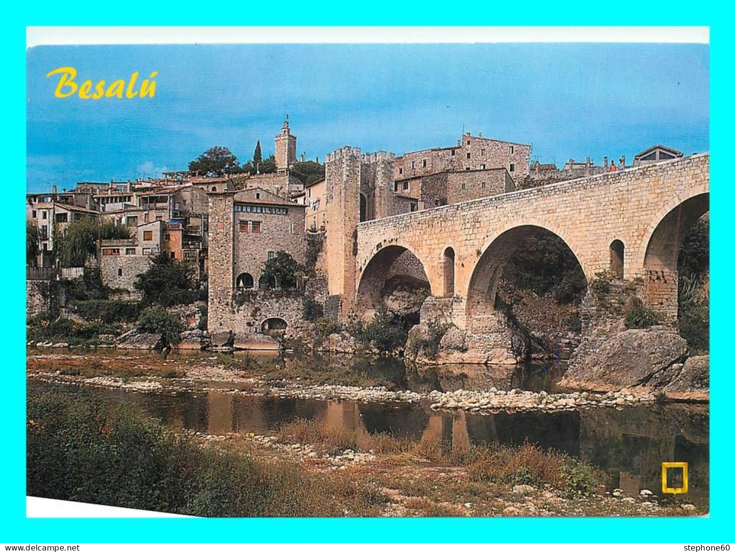 A857 / 183 Espagne Espagne BESALU La Garrotxa Pont Romantique ( Vignette Timbre ) - Other & Unclassified