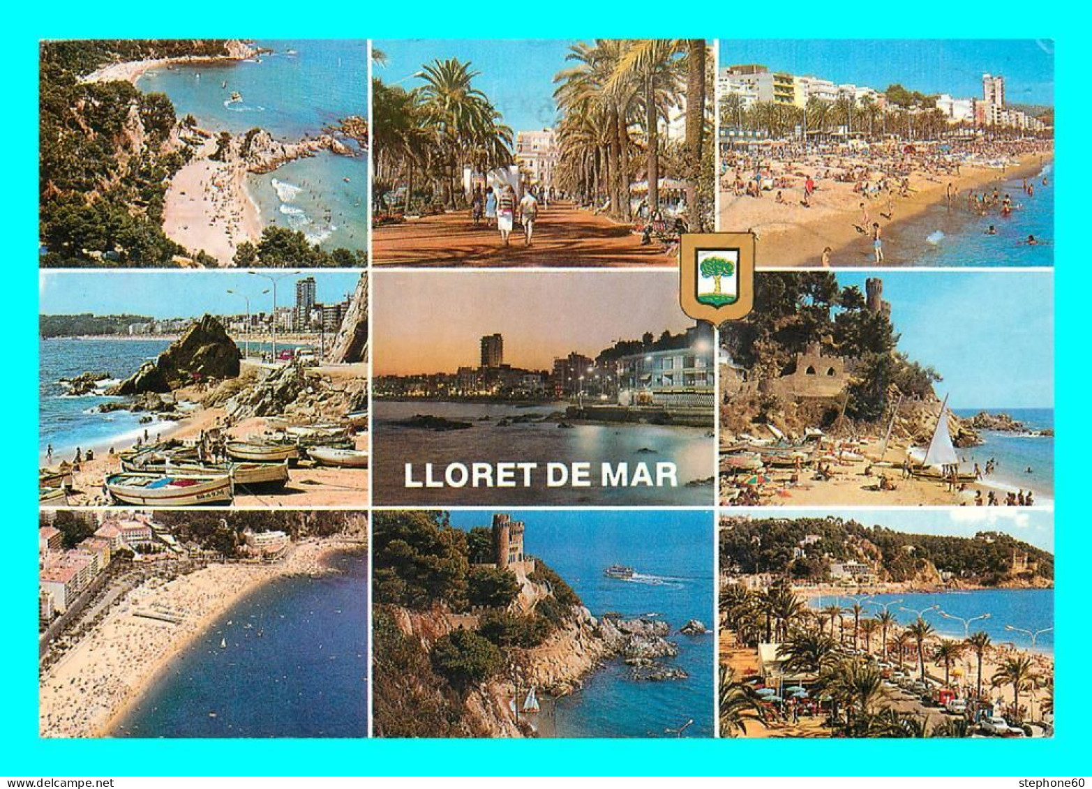 A857 / 185 Espagne Espagne LLORET DE MAR Costa Brava ( Timbre ) Multivues - Other & Unclassified