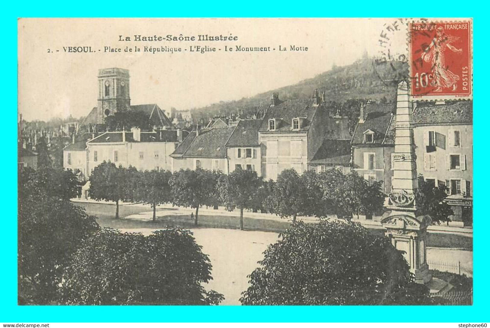 A863 / 405 70 - VESOUL Place De La République Eglise Monument La Motte - Vesoul