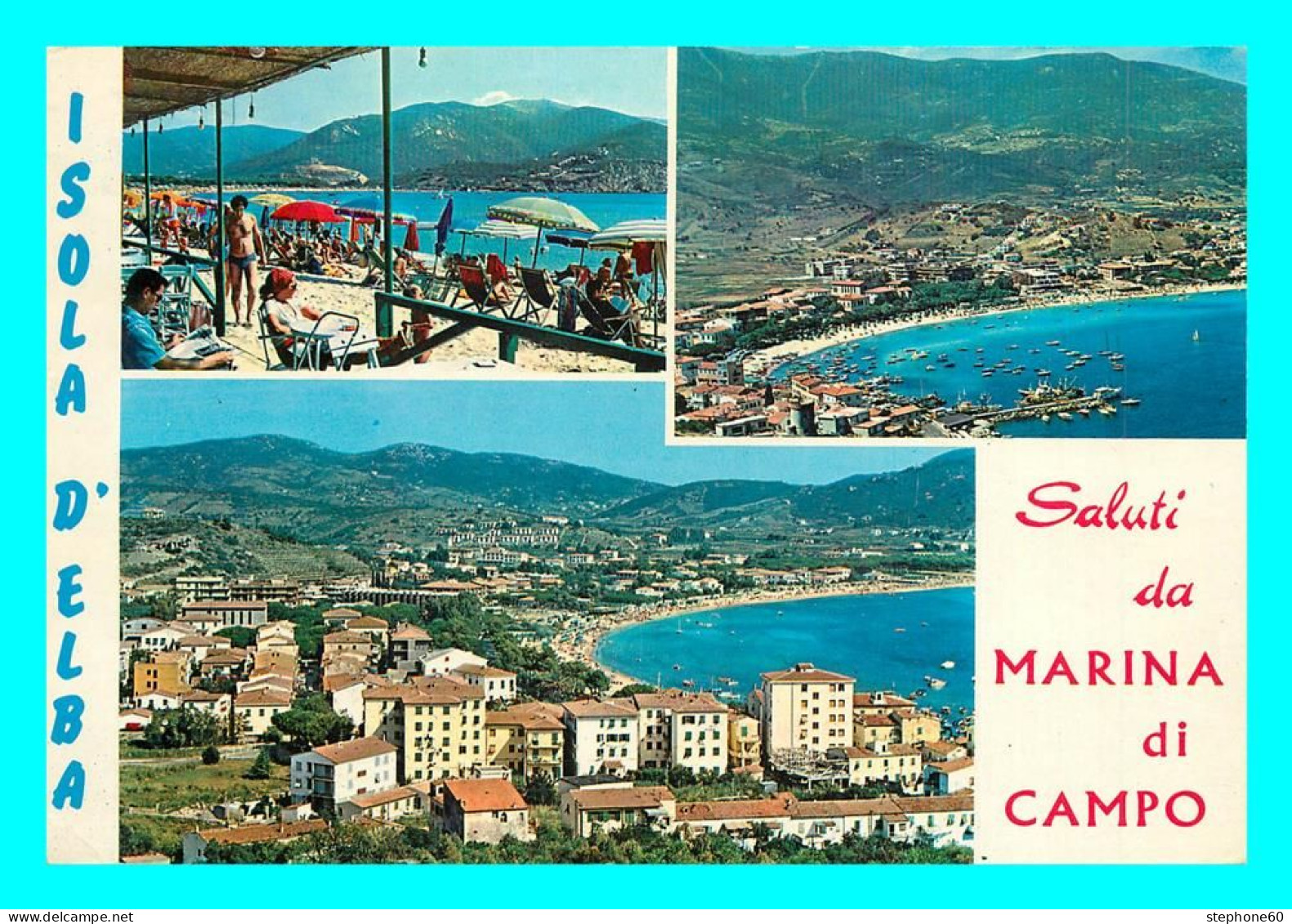 A857 / 113 Italie Isola D'Elba Marina Di Campo Multivues - Otros & Sin Clasificación