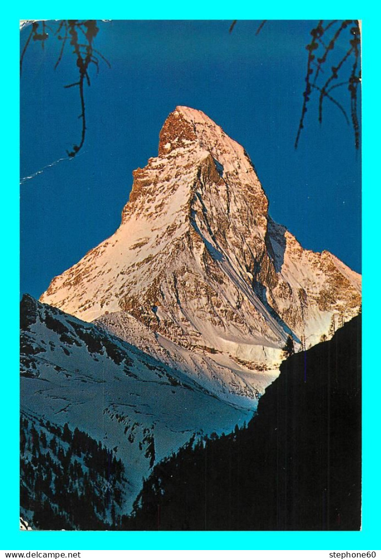 A857 / 629 Suisse ZERMATT Lever De Soleil Au Mont Cervin ( Timbre ) - Zermatt