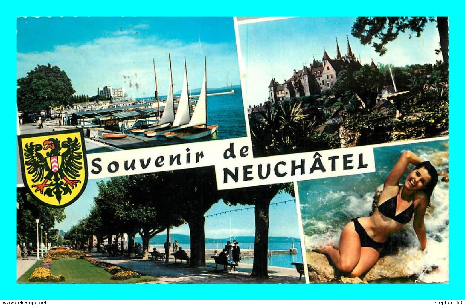 A858 / 601 Suisse NEUCHATEL Multivues - Neuchâtel