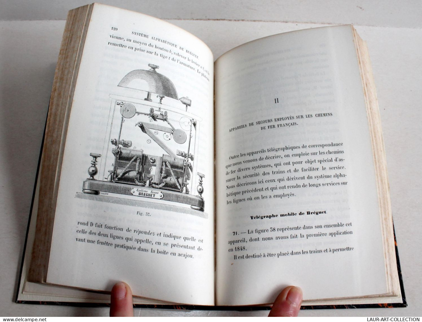 MANUEL DE TELEGRAPHE ELECTRIQUE De BREGUET 4e EDITION + 80 GRAVURE 1862 HACHETTE / ANCIEN LIVRE XIXe SIECLE (2204.30) - Sciences