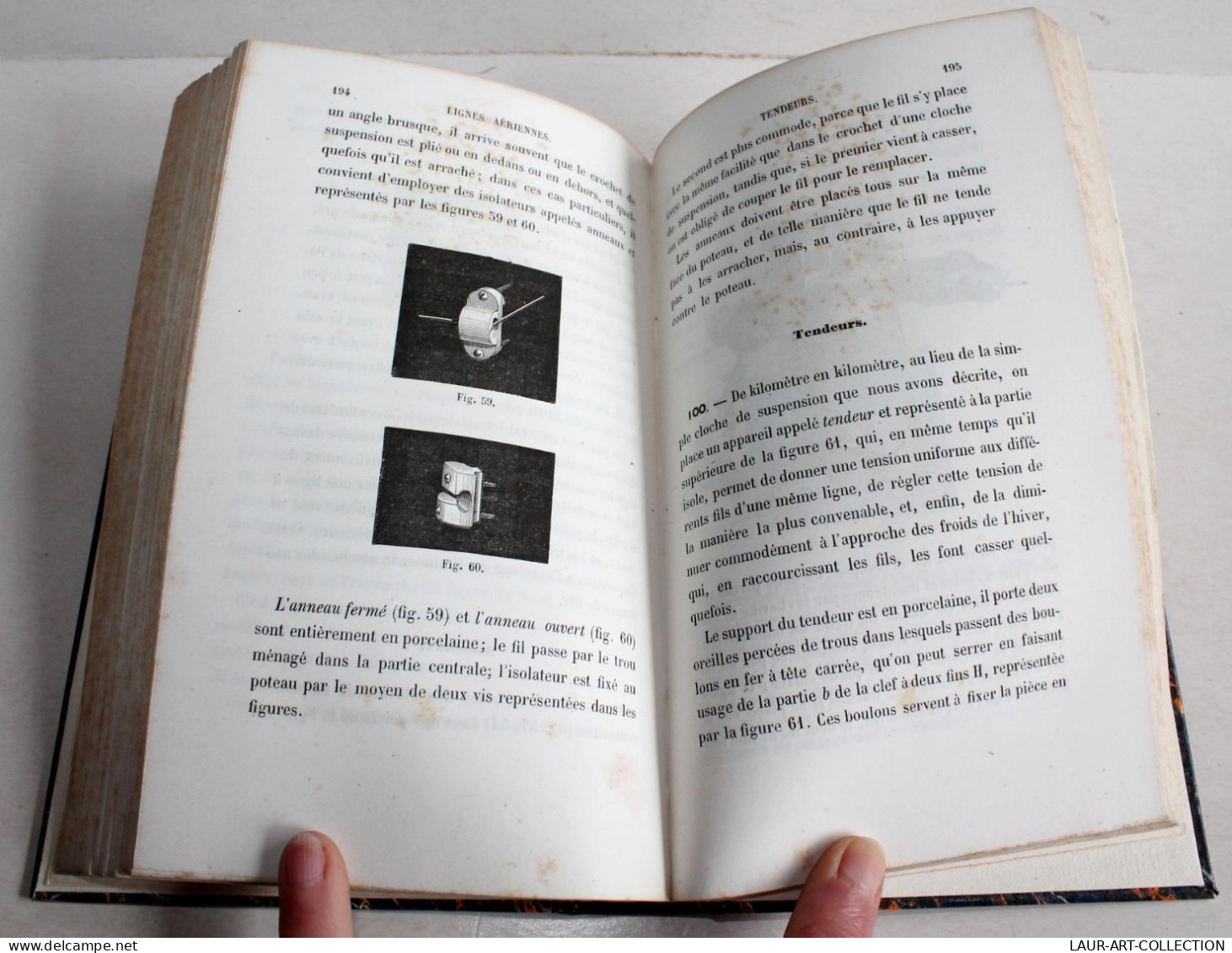 MANUEL DE TELEGRAPHE ELECTRIQUE De BREGUET 4e EDITION + 80 GRAVURE 1862 HACHETTE / ANCIEN LIVRE XIXe SIECLE (2204.30) - Scienza