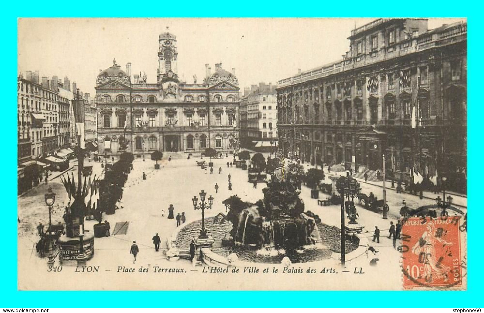 A859 / 587 69 - LYON Place Des Terreaux Hotel De Ville Et Palais Des Arts - Sonstige & Ohne Zuordnung