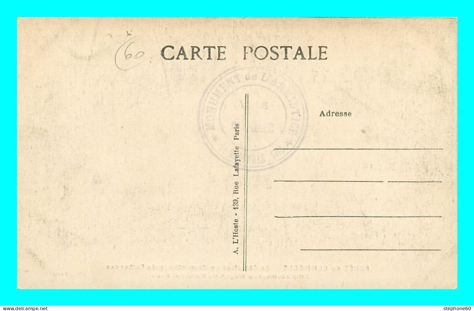 A859 / 181 60 - Foret De Compiegne Carrefour De L'Armistice Pres Rethondes - Other & Unclassified