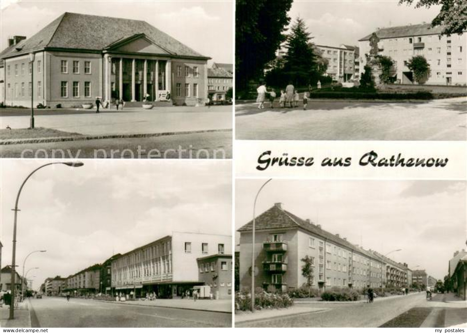 73669101 Rathenow Staatliches Kurhaus Schleusenplatz Wilhelm Pieck Strasse Brand - Rathenow