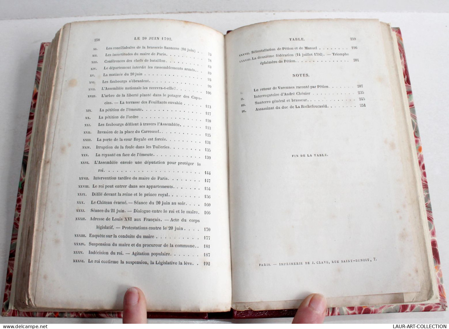 LE PEUPLE AUX TUILERIES, 20 JUIN 1792 par MORTIMER TERNAUX, 2e EDITION 1864 LEVY / ANCIEN LIVRE XVIIIe SIECLE (2204.31)