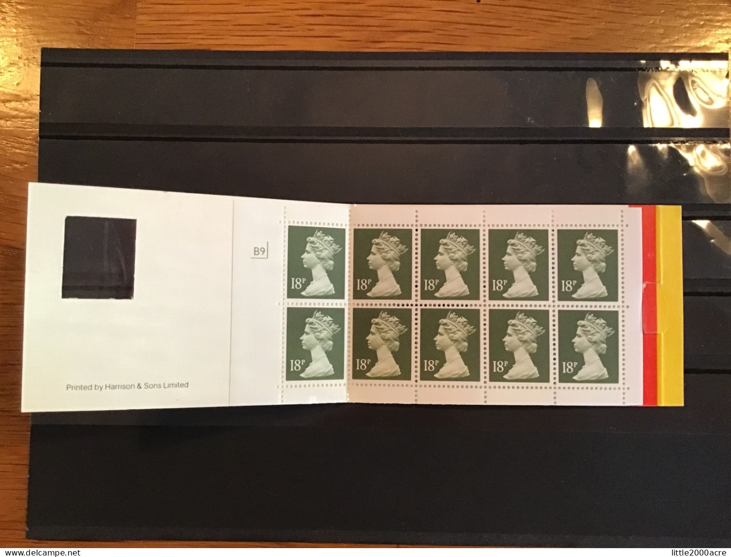 GB 1988 10 18p Stamps Barcode Booklet £1.80 MNH SG GO1 C Square Tab - Cuadernillos