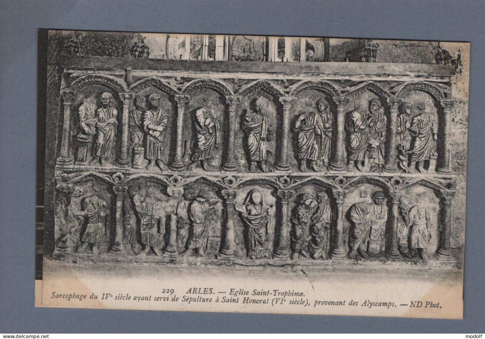 CPA - 13 - Arles - Eglise Sainte-Trophime - Sarcophage Du IVe Siècle Ayant Servi De Sépulture à,Saint-Honorat - NC - Arles