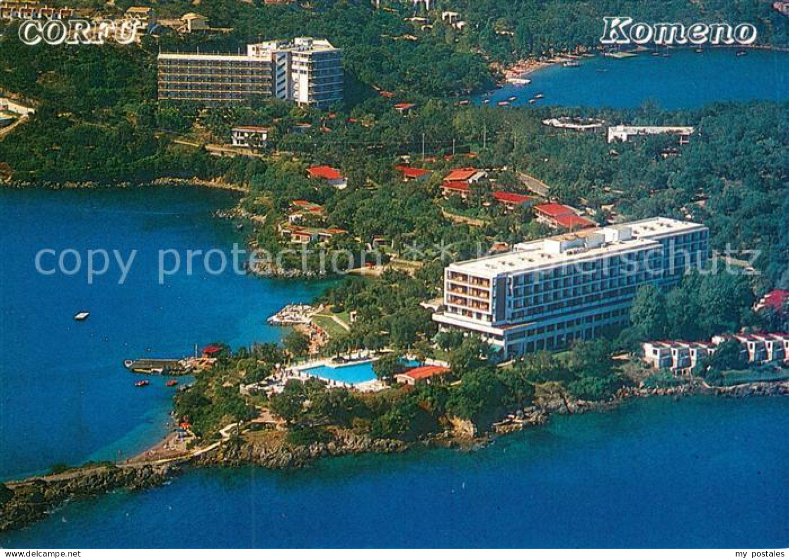 73669002 Corfu Korfu Hotel Comeno Fliegeraufnahme Corfu Korfu - Griechenland