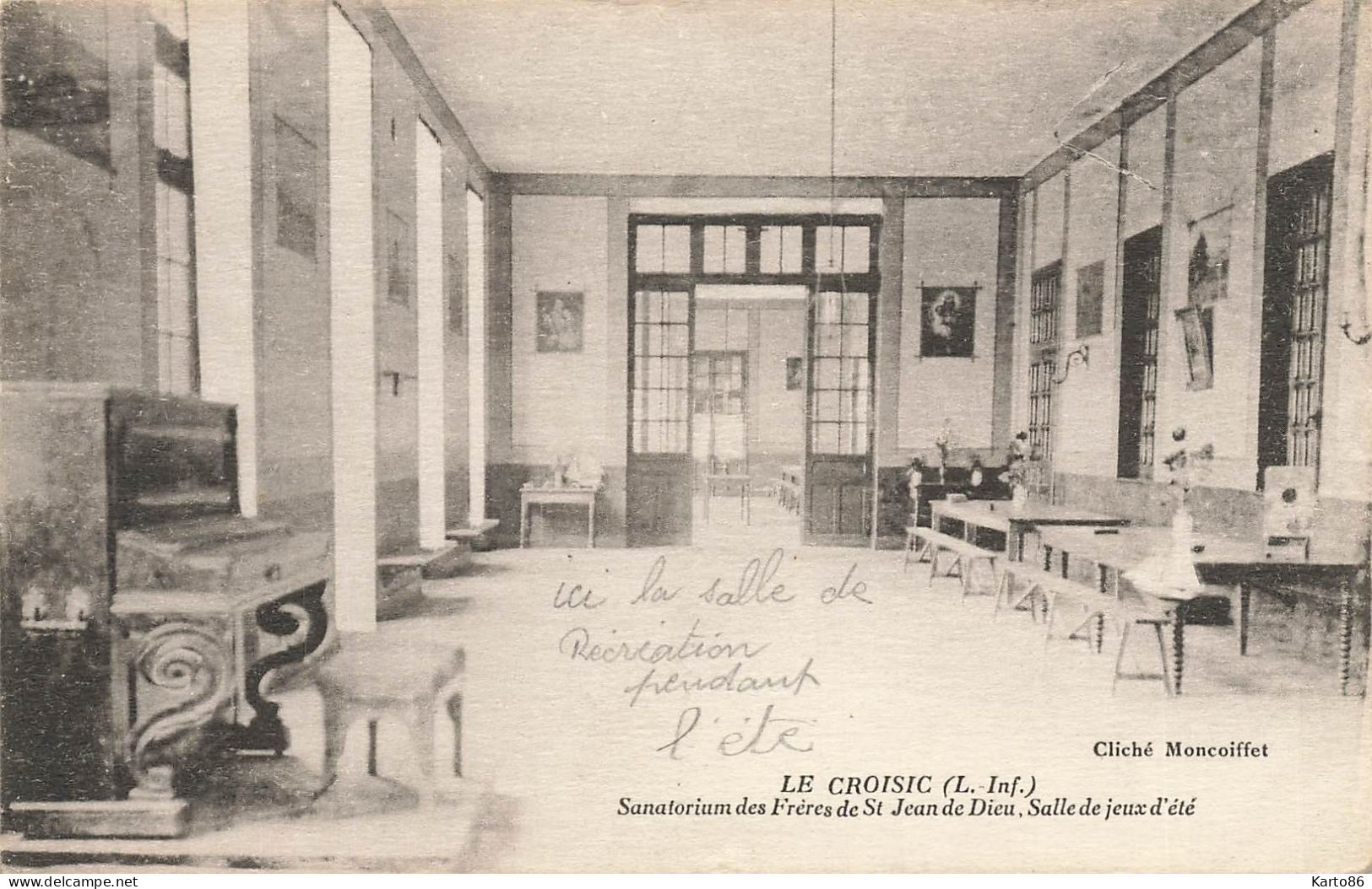 Le Croisic * Sanatorium Des Frères De St Jean De Dieu , Salle De Jeux D'été * Piano - Le Croisic