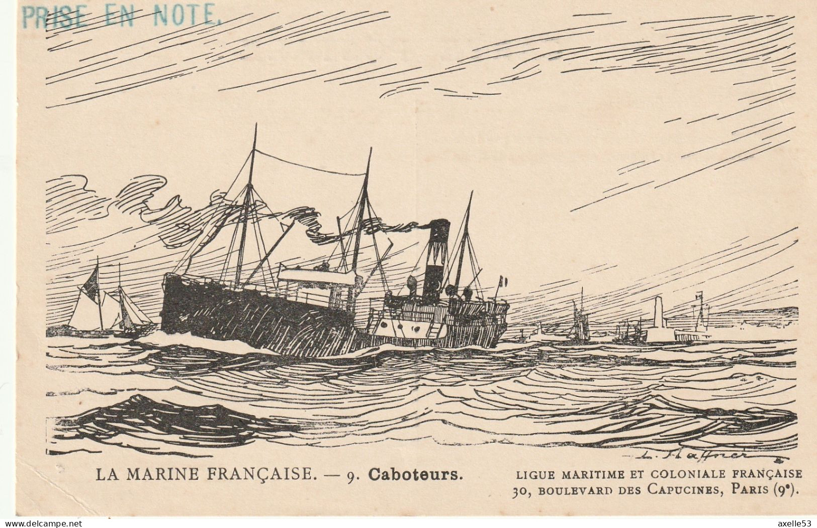 Ligue Maritime Et Coloniale Française  (10303) La Marine Française. 9. Caboteurs - Collections & Lots