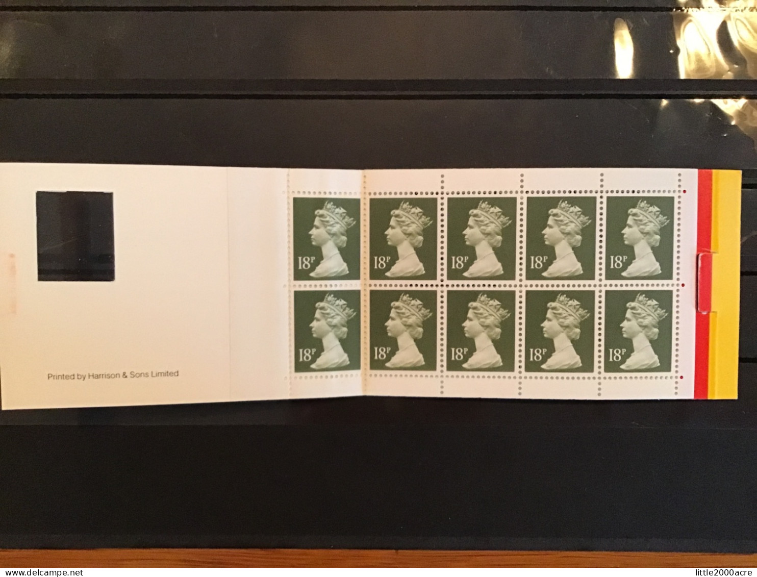 GB 1988 10 18p Stamps Barcode Booklet £1.80 MNH SG GO1 D Square Tab - Markenheftchen