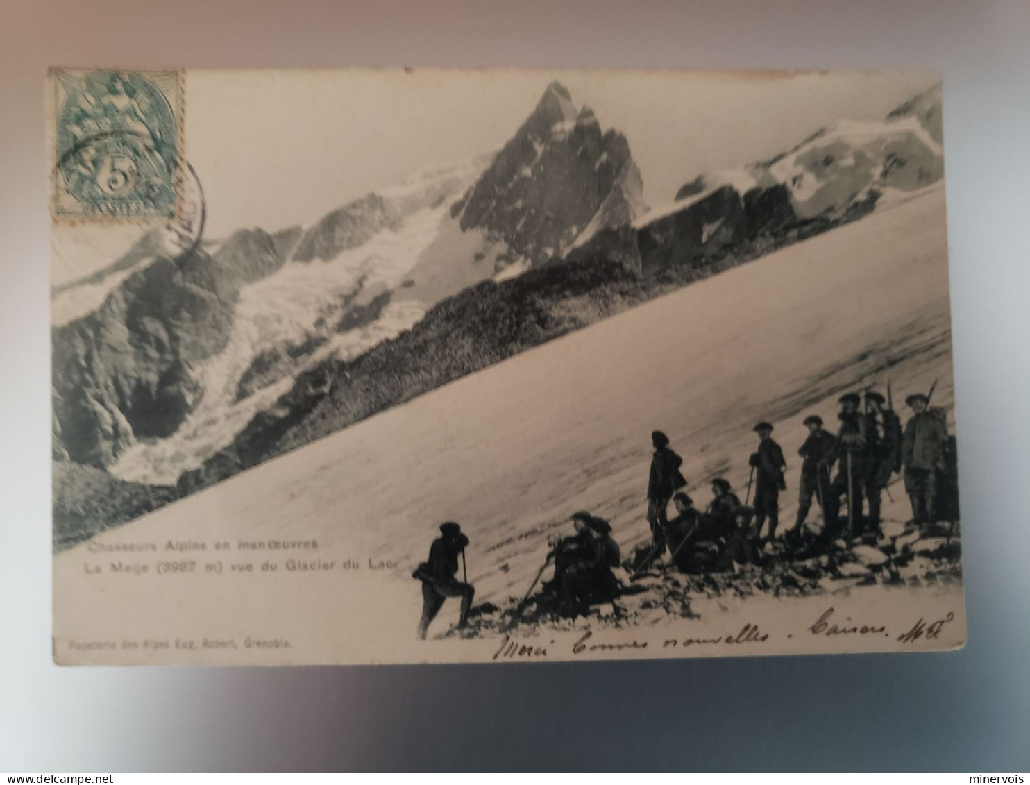 Chasseurs Alpins En Manoeuvre - La Meije Vue Du Glacier Du Lac - Sonstige & Ohne Zuordnung