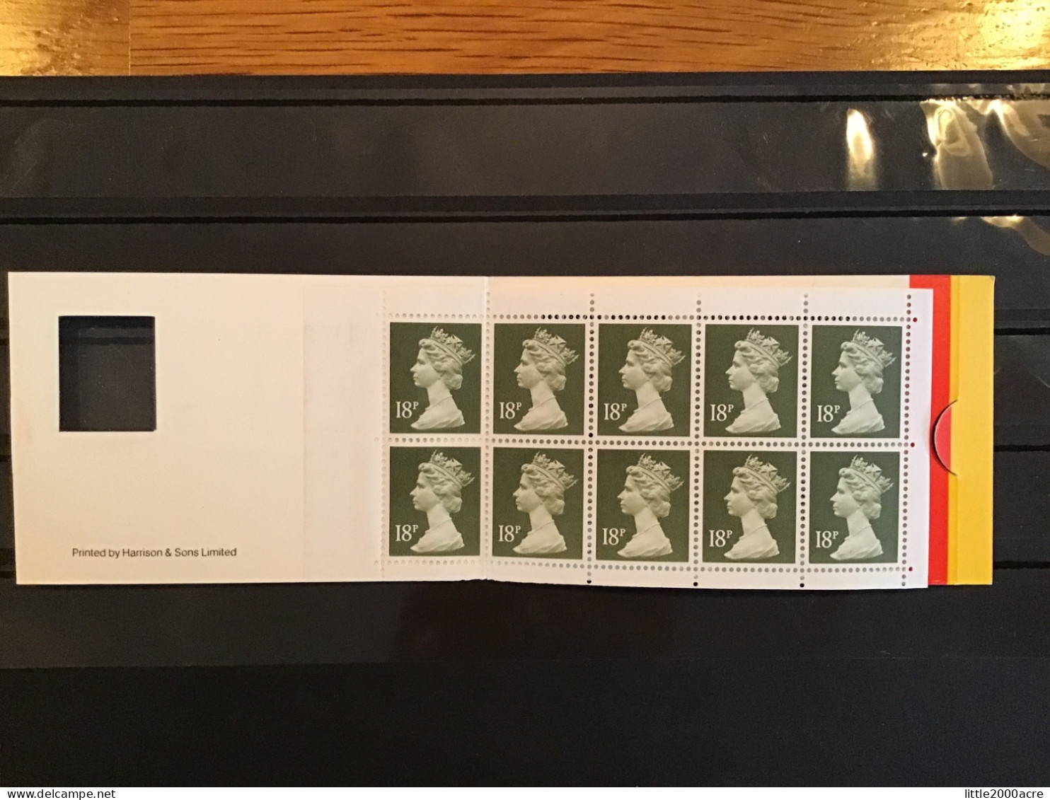 GB 1988 10 18p Stamps Barcode Booklet £1.80 MNH SG GO1 D Round Tab - Libretti