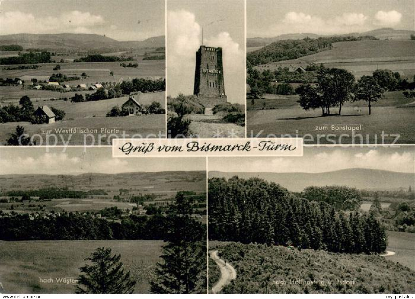 73668854 Bad Salzuflen Blick Vom Bismarckturm Zur Westfaelischen Pforte Nach Bon - Bad Salzuflen