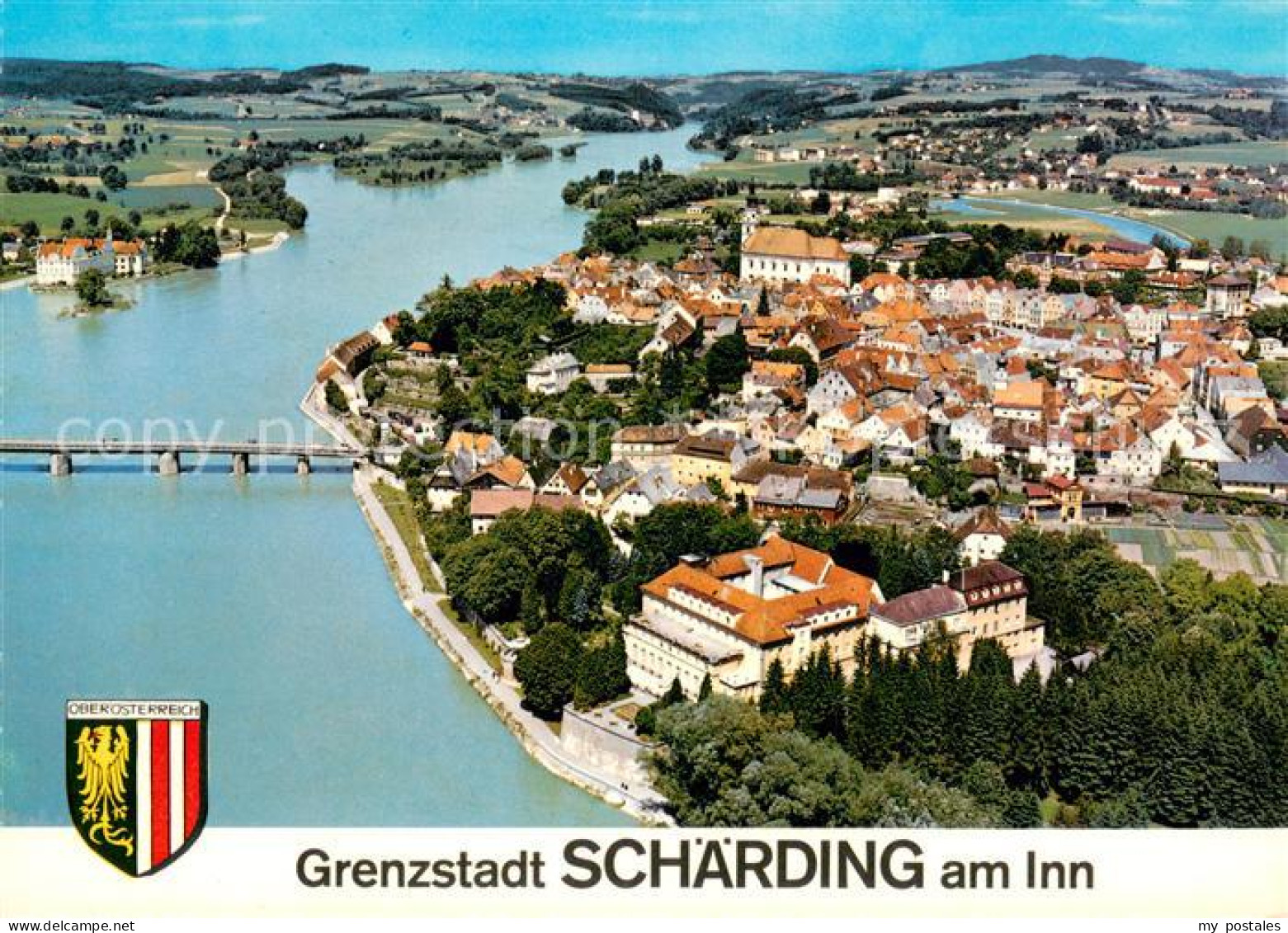 73668784 Schaerding Inn Kneipp Kuranstalt Der Barmherzigen Brueder Fliegeraufnah - Autres & Non Classés