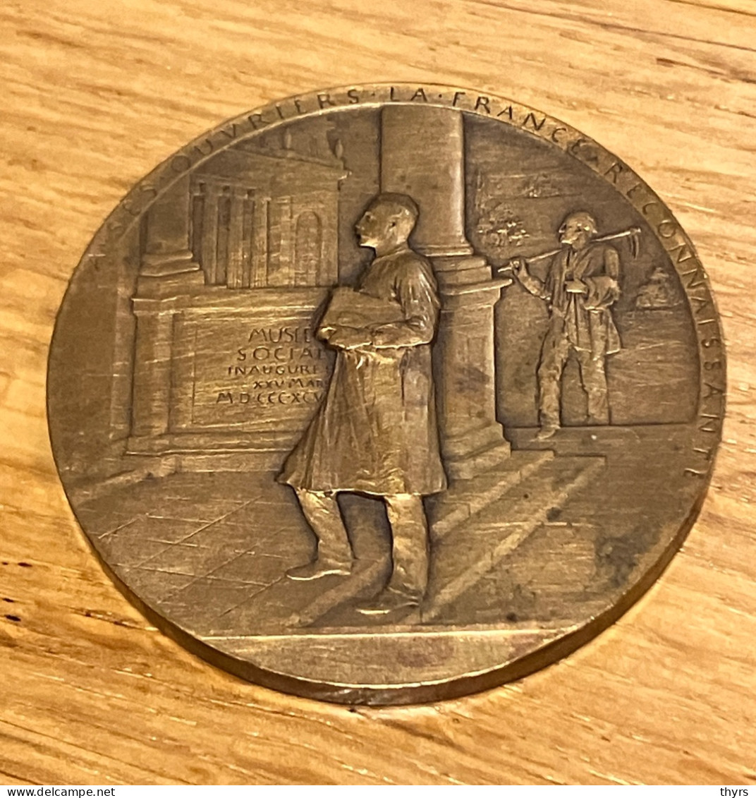 France - Medaille - Bronze - Inauguration Musee Sociale - O. Roty - Altri & Non Classificati
