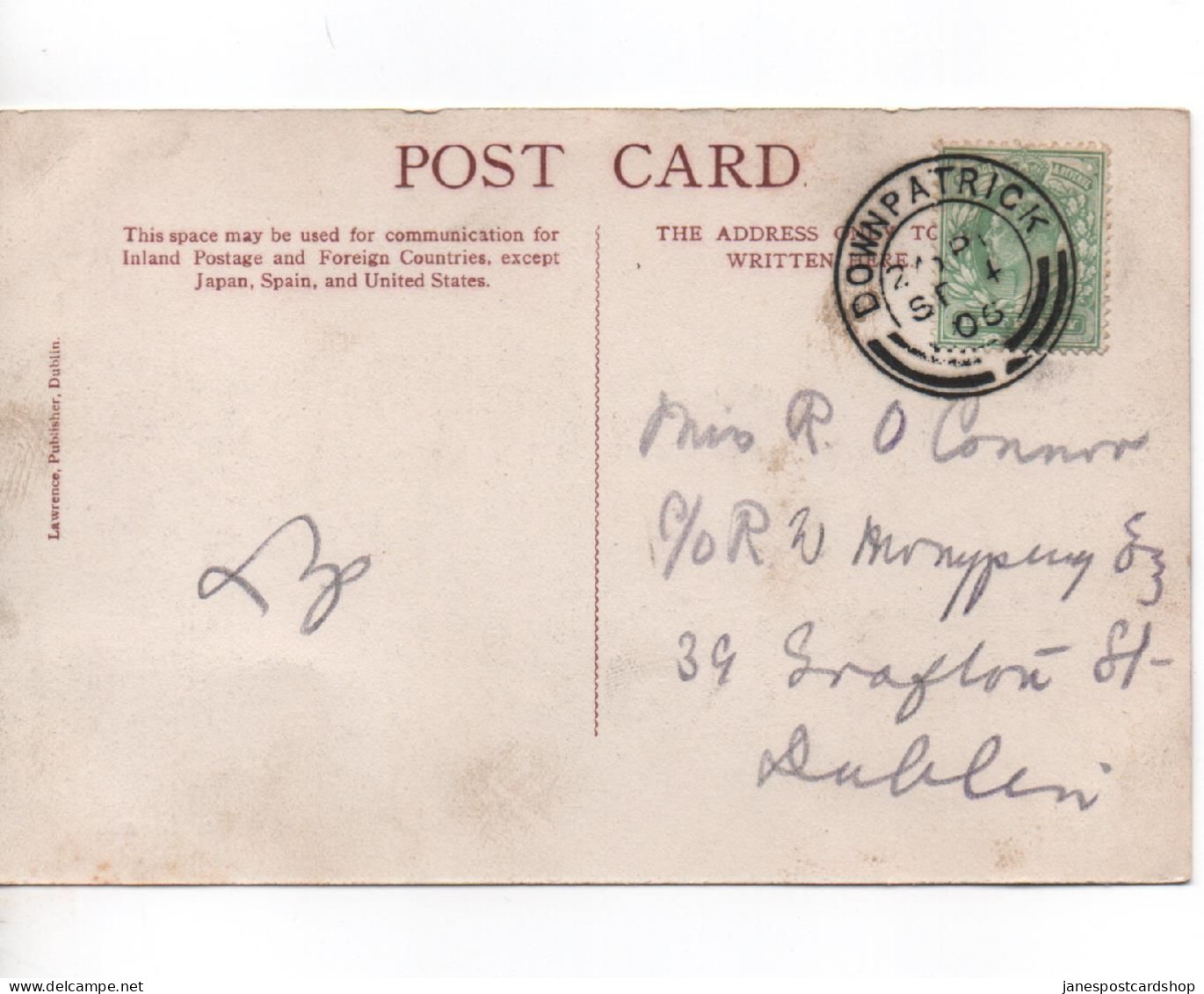 DUNDRUM - COUNTY DOWN - FISHERMEN - WITH GOOD DOWNPATRICK POSTMARK 1905 - Down