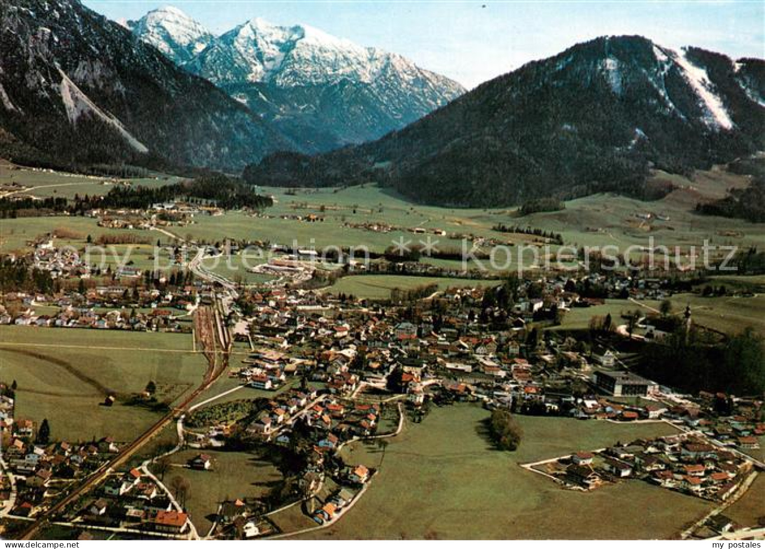 73668585 Ruhpolding Fliegeraufnahme Mit Sonntagshorn Ruhpolding - Ruhpolding