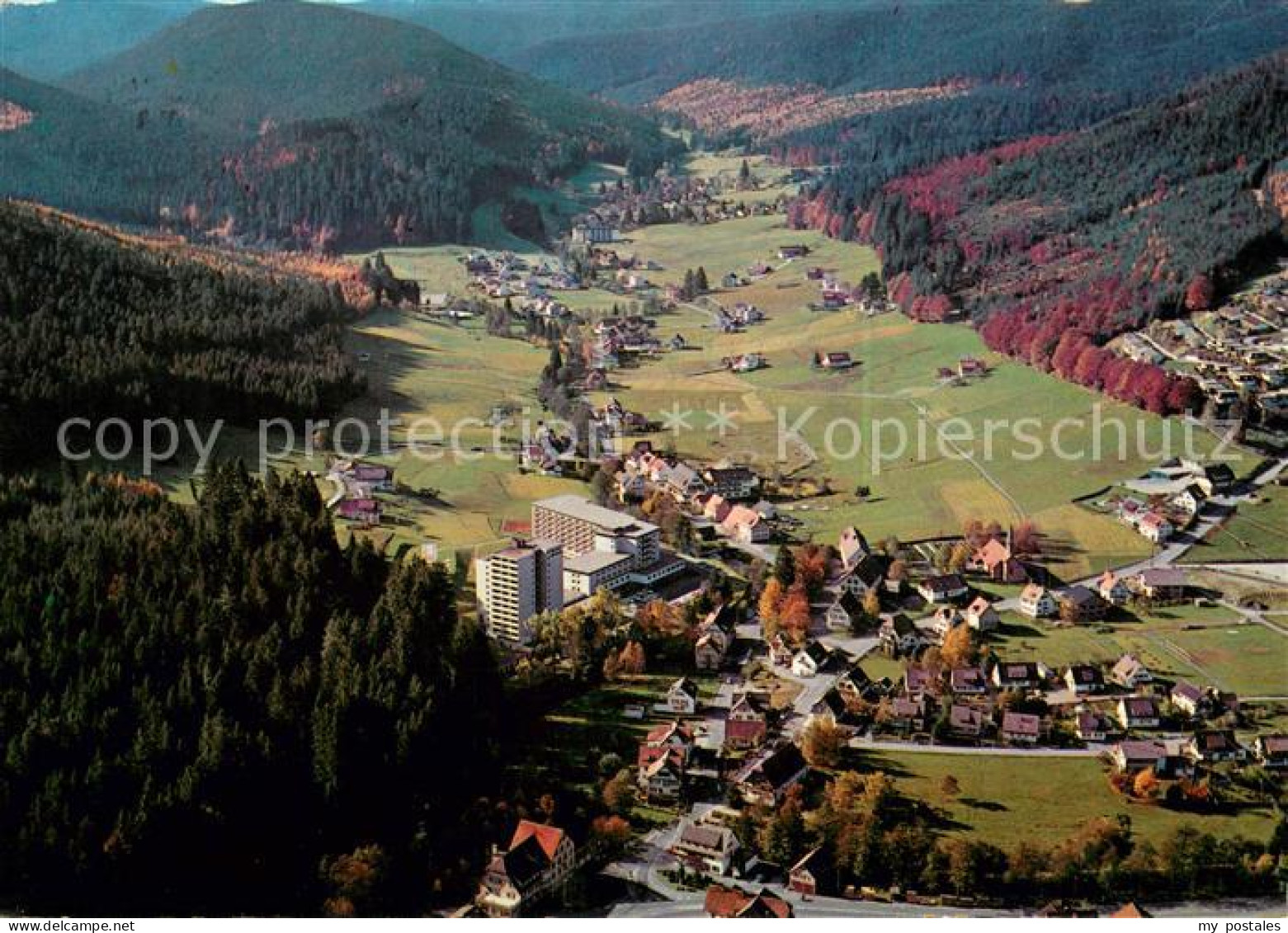 73668490 Baiersbronn Schwarzwald Schwarzwald Sanatorium Obertal Fliegeraufnahme  - Baiersbronn