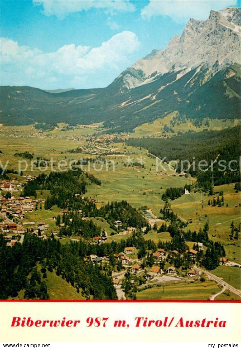 73668339 Biberwier Tirol Panorama Mit Blick Zur Zugspitze Wettersteingebirge Fli - Sonstige & Ohne Zuordnung