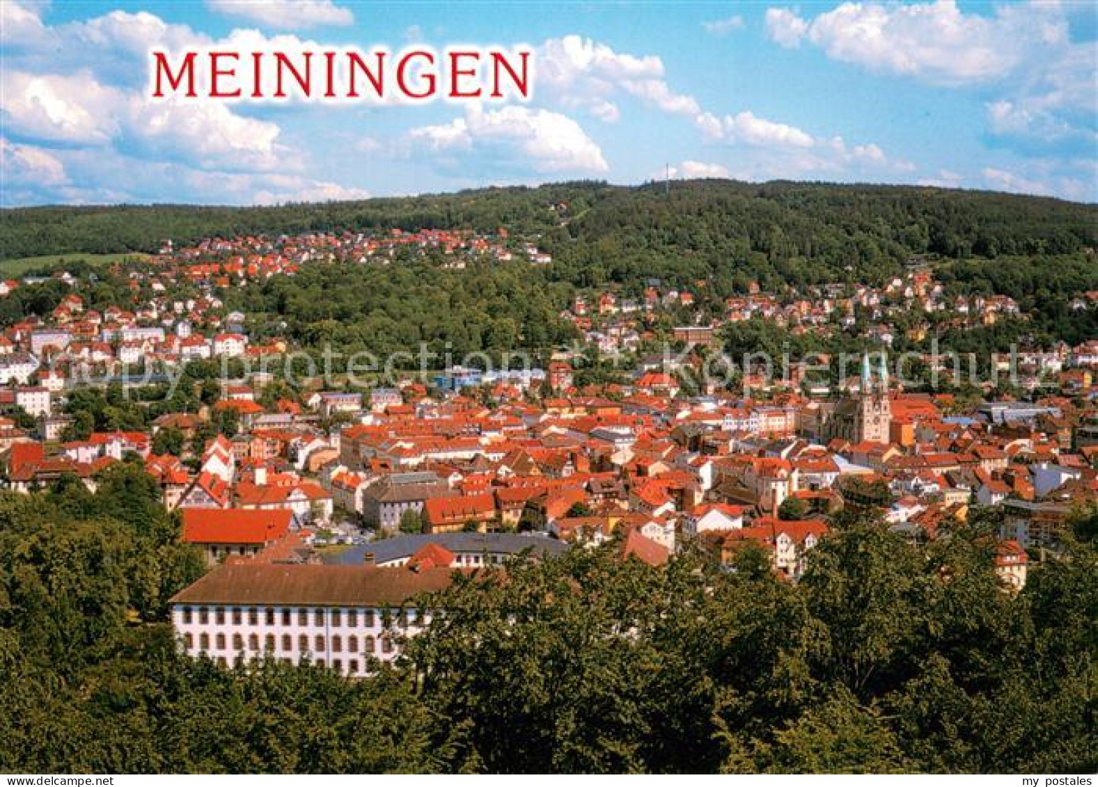 73668262 Meiningen Thueringen Fliegeraufnahme Meiningen Thueringen - Meiningen