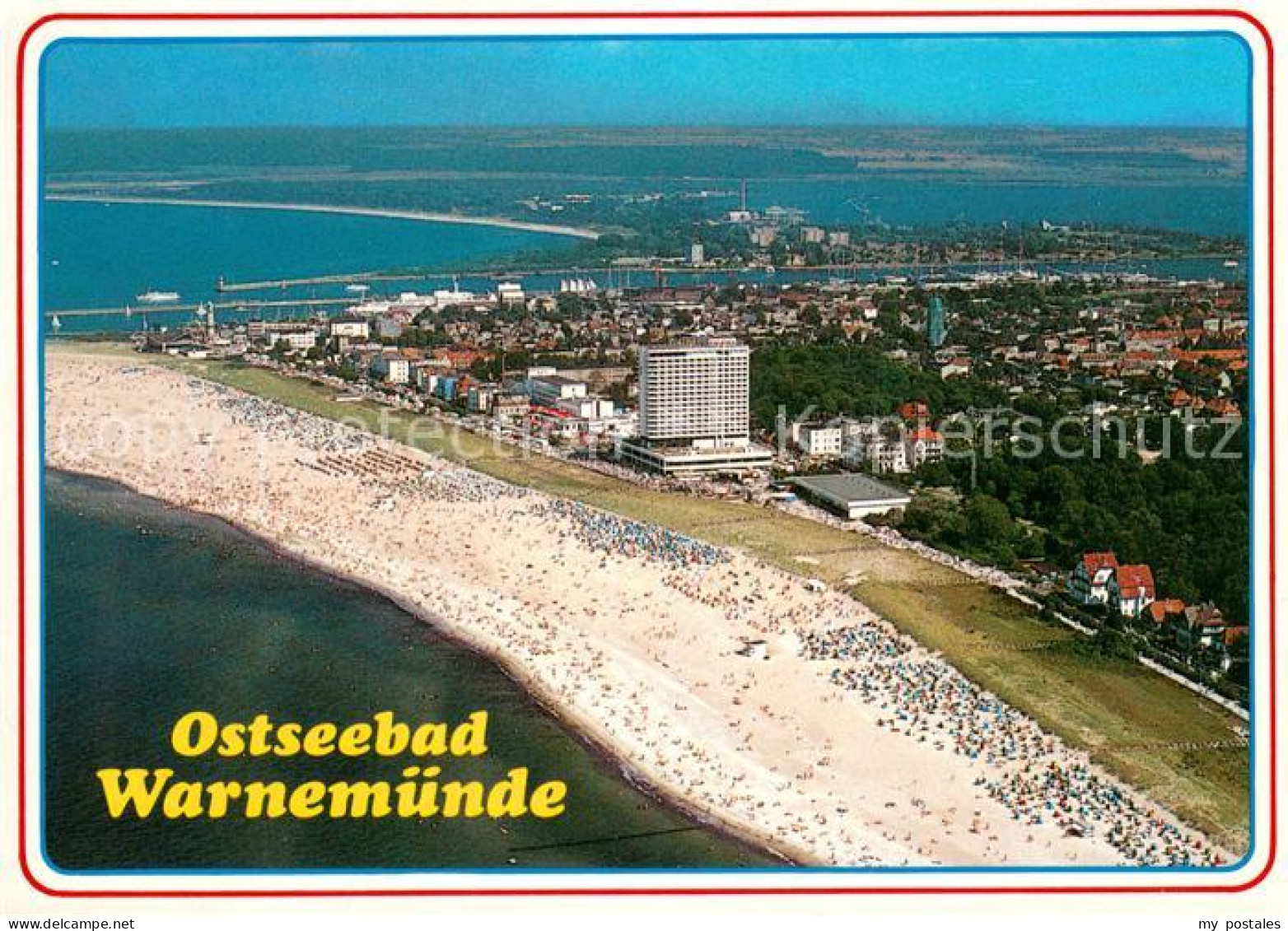 73668168 Warnemuende Ostseebad Fliegeraufnahme Warnemuende Ostseebad - Rostock