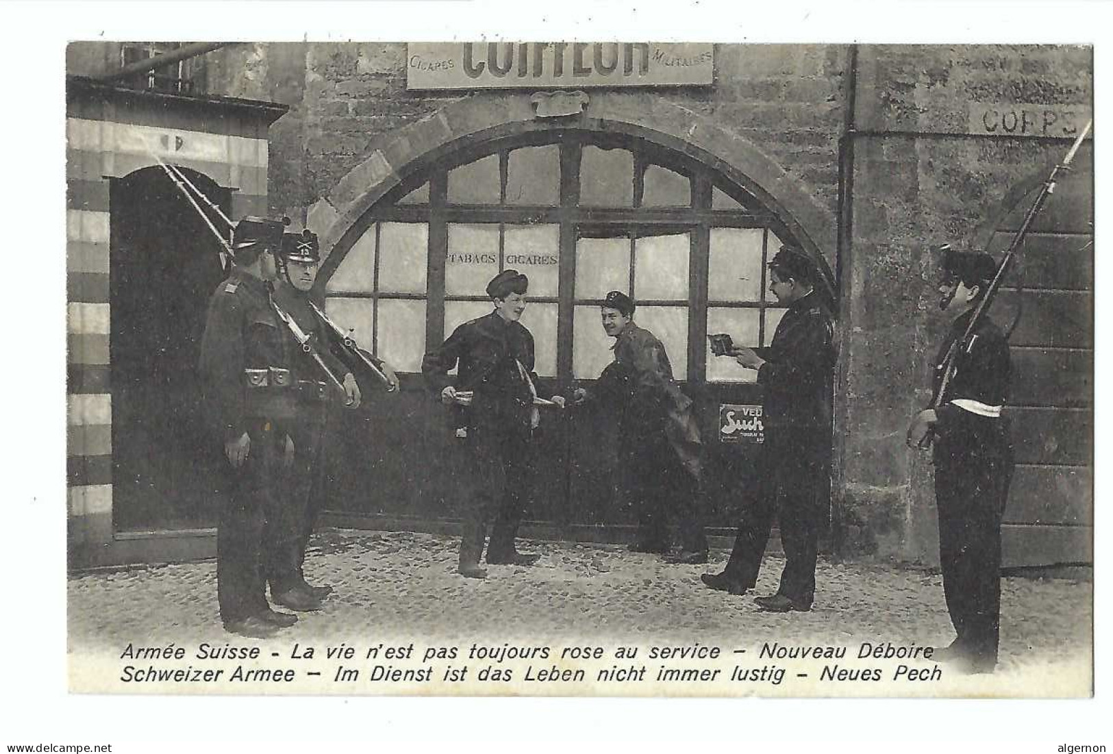 32465 - Armée Suisse La Vie N'est Pas Toujours Rose Au Service Nouveau Déboire  + Cachet Colombier 1899 - Colombier