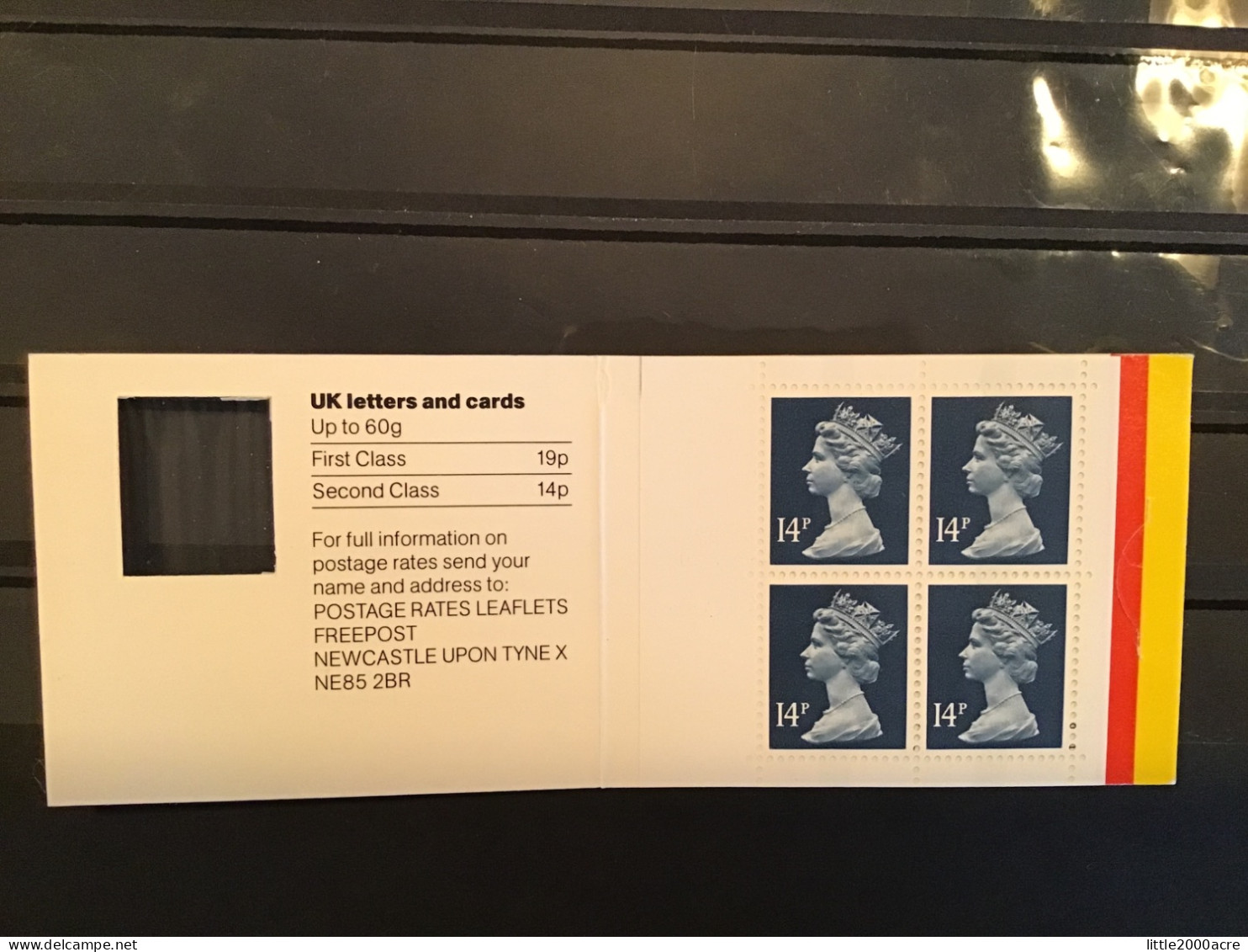 GB 1988 56p Barcode Booklet SG GB2 O - Postzegelboekjes
