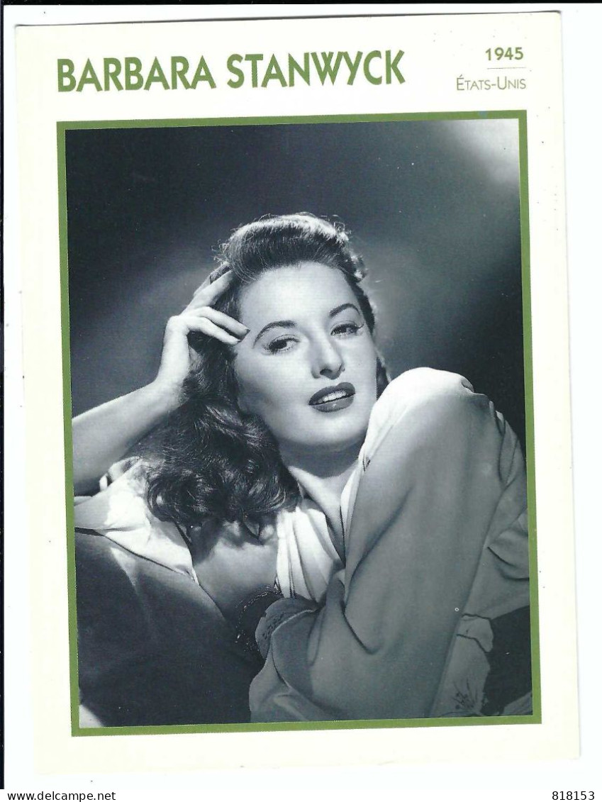 BARBARA STANWYCK   (18 X 13 Cm) - Actors