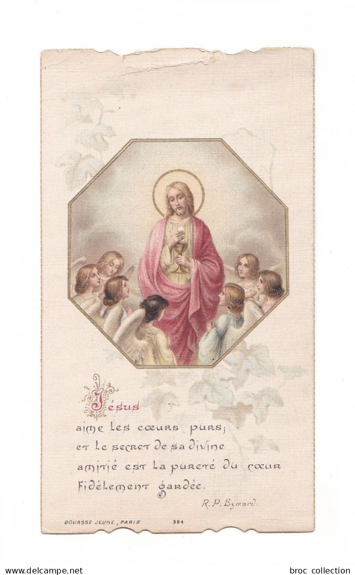 1re Communion 1906, Calligraphie, Lettrines, éd. Bouasse Jeune 994, Cit. P. Eymard - Devotion Images